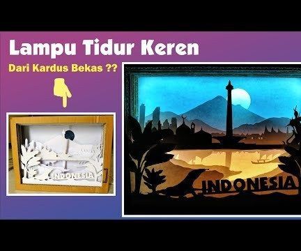 Cardboard Silhouette Night Lamp