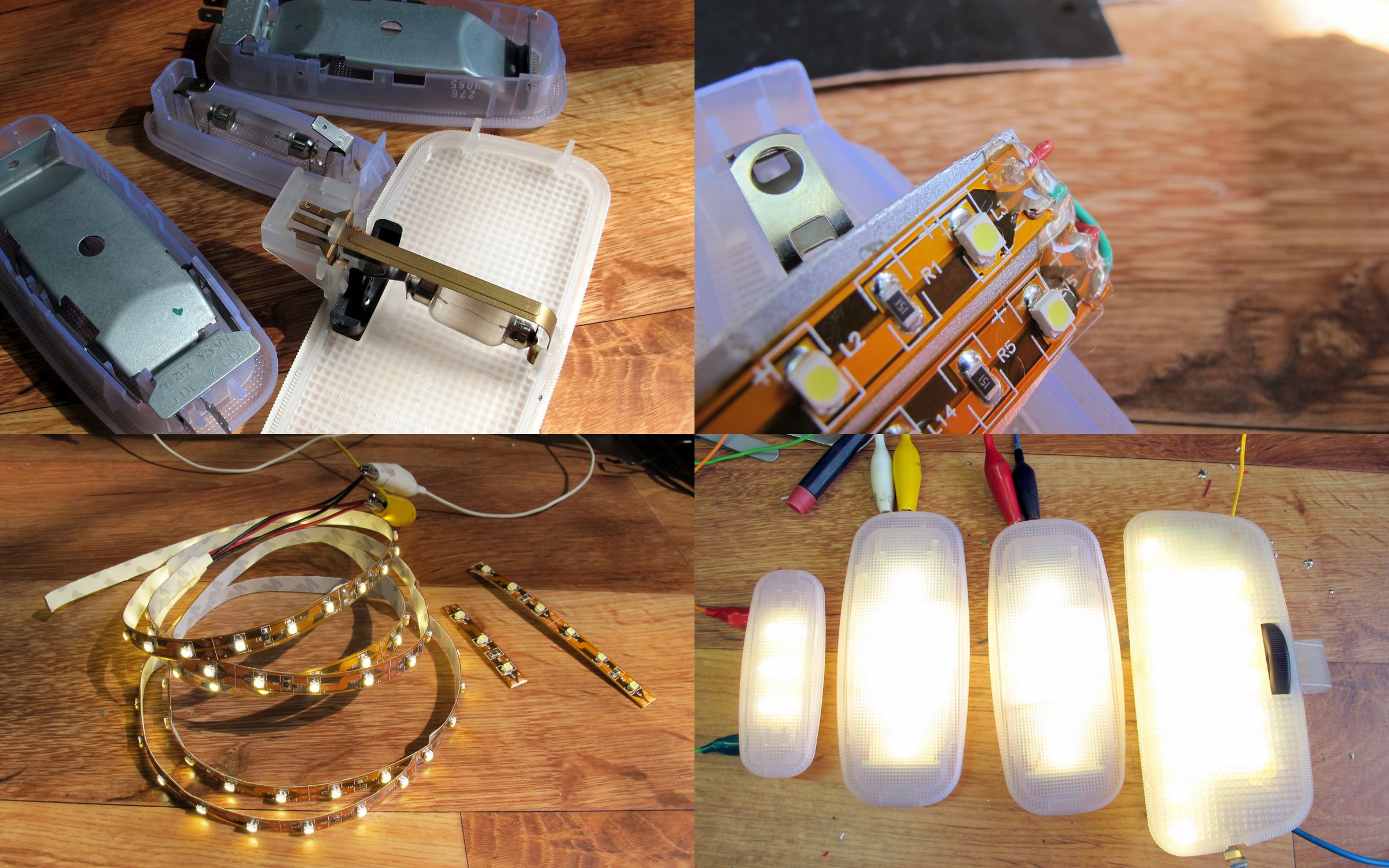 Car Interior From Tungsten to LED