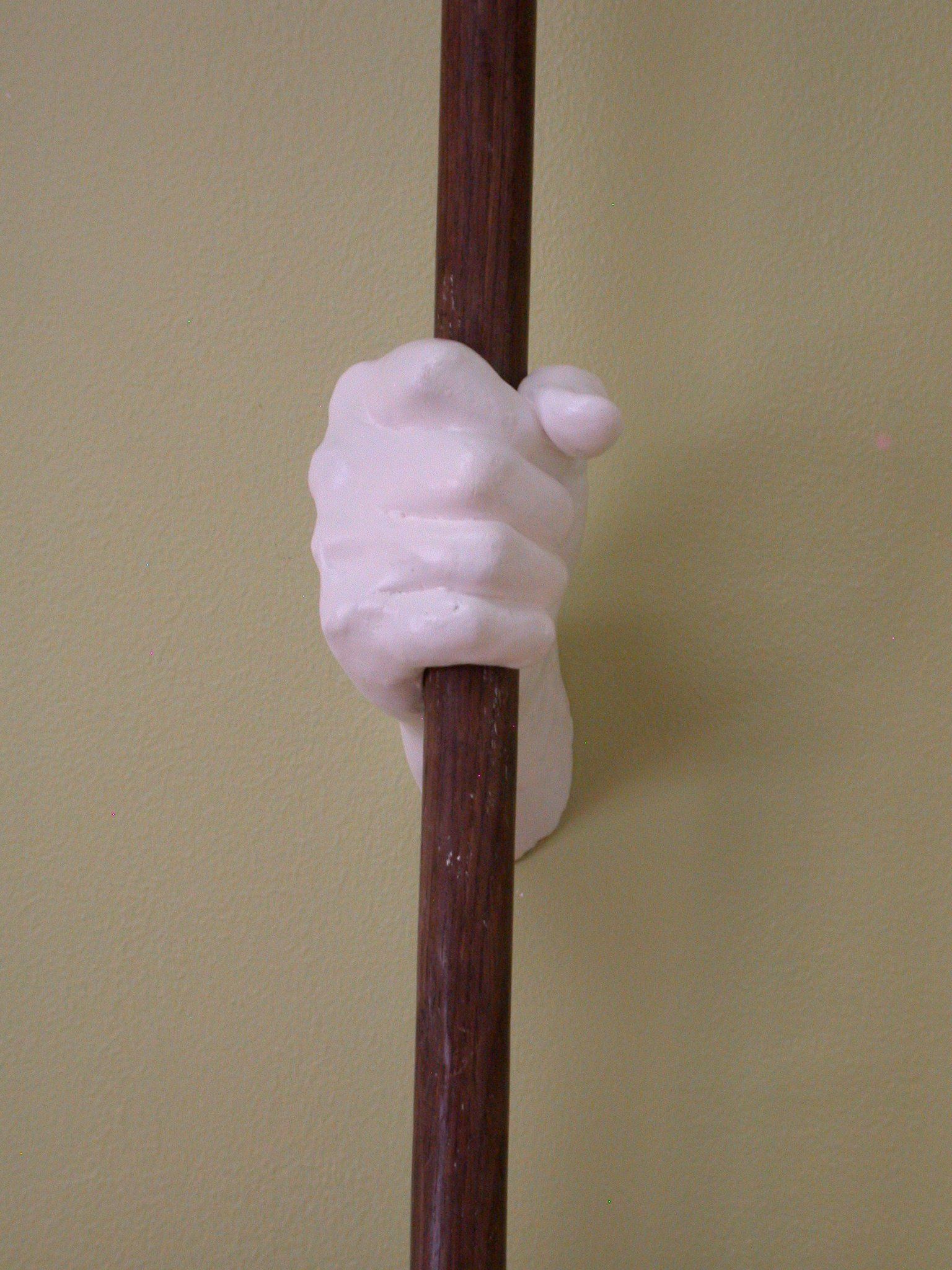 Cast Plaster Hand Mounted to Wall Holds Item for Display. : 5 Steps ...