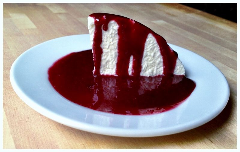 Coeur a La Creme With Blackberry Grand Marnier Sauce