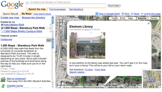 1,000 Steps Project - Map Your Own Walking Paths Using Google Earth ...