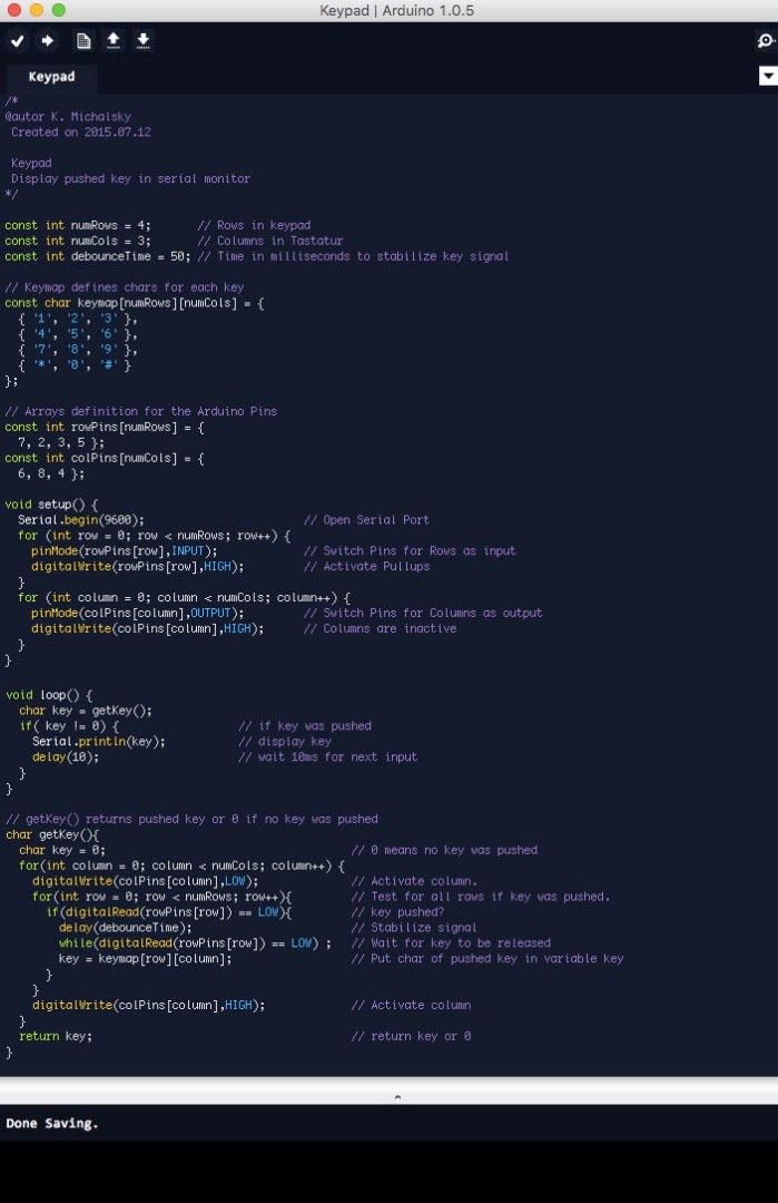 Arduino and Python Serial Communication - Keypad Display : 4 Steps ...