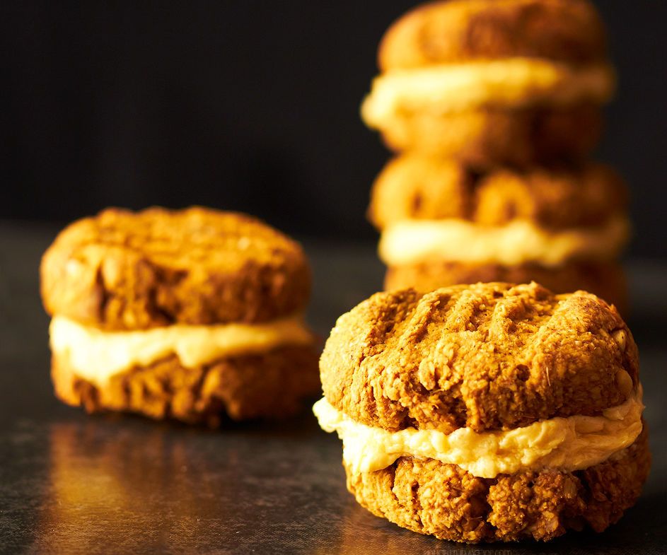 Gluten Free Peanut Pumpkin Spice Yo-Yo Cookies
