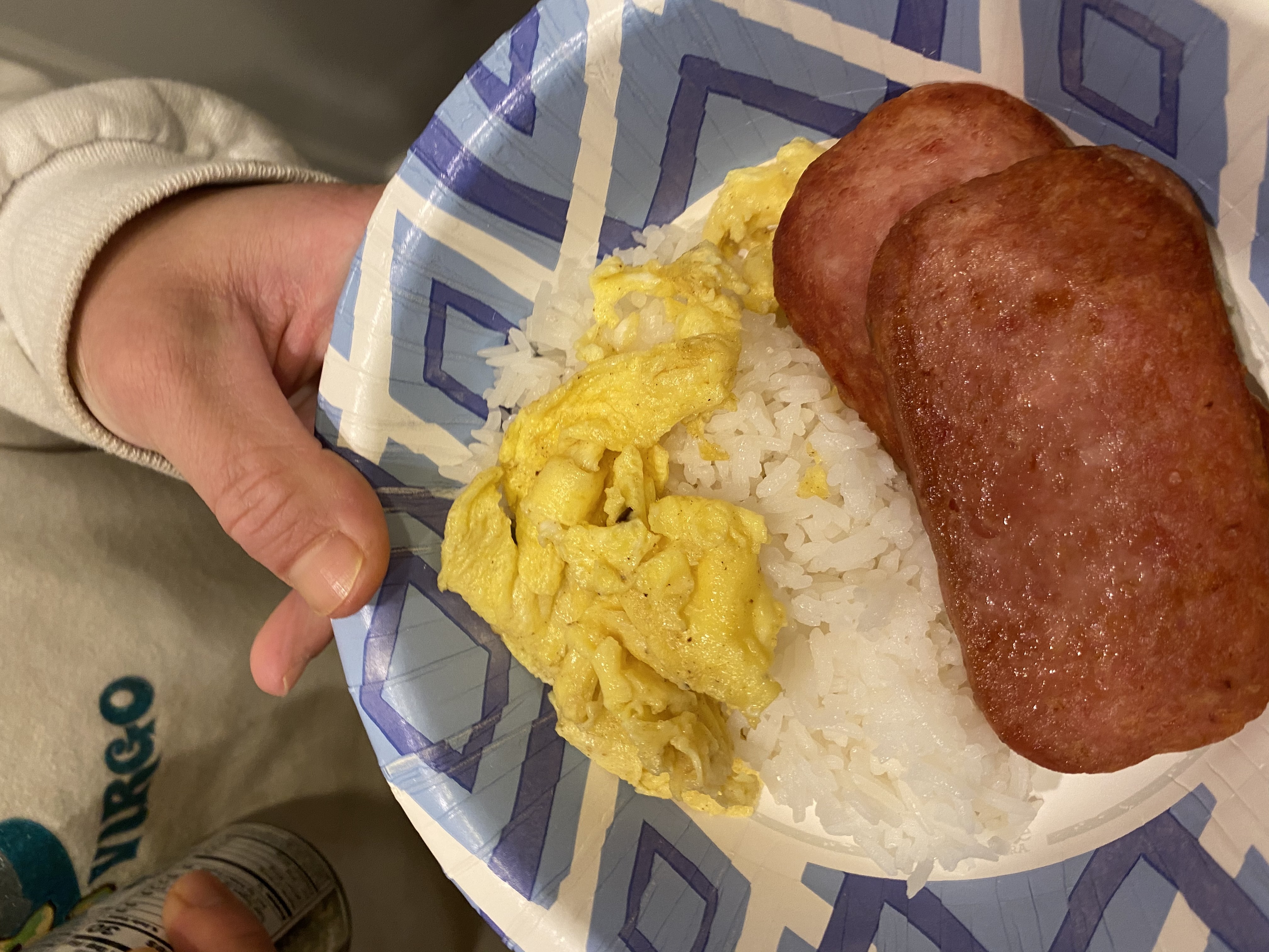 SPAM EGGS AND RICE HMS2020 4 Steps Instructables