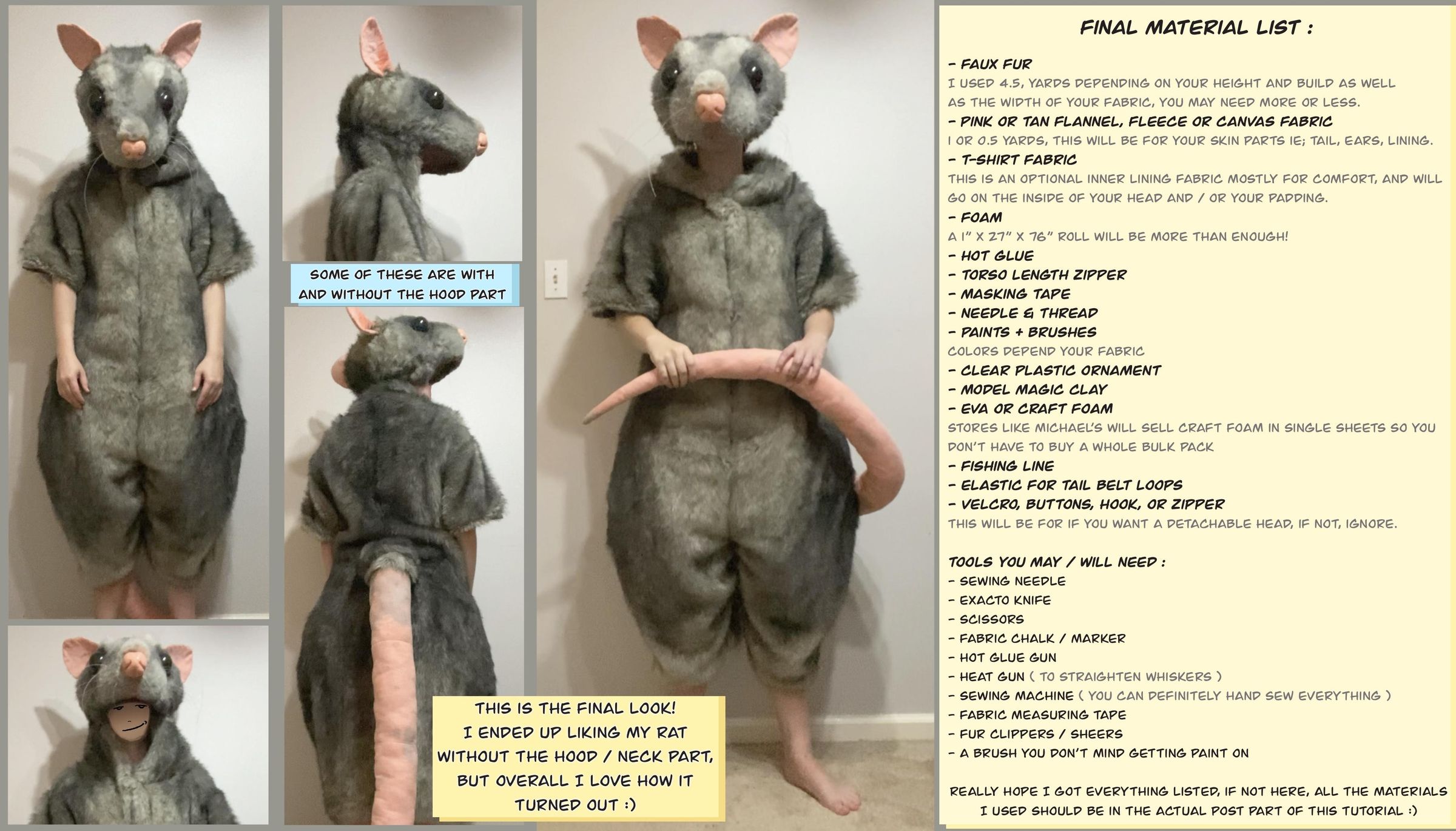 Prepy Rat Rat Costume : 4 Steps (with Pictures) - Instructables