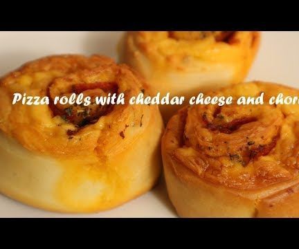 Pizza Rolls With Cheddar Cheese and Chorizo Recipe