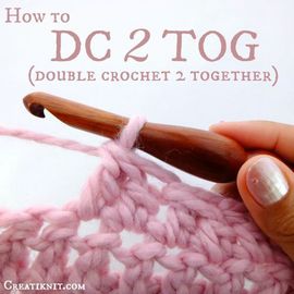 How to DC2TOG (double Crochet 2 Together) – a Decrease Stitch! : 17 ...