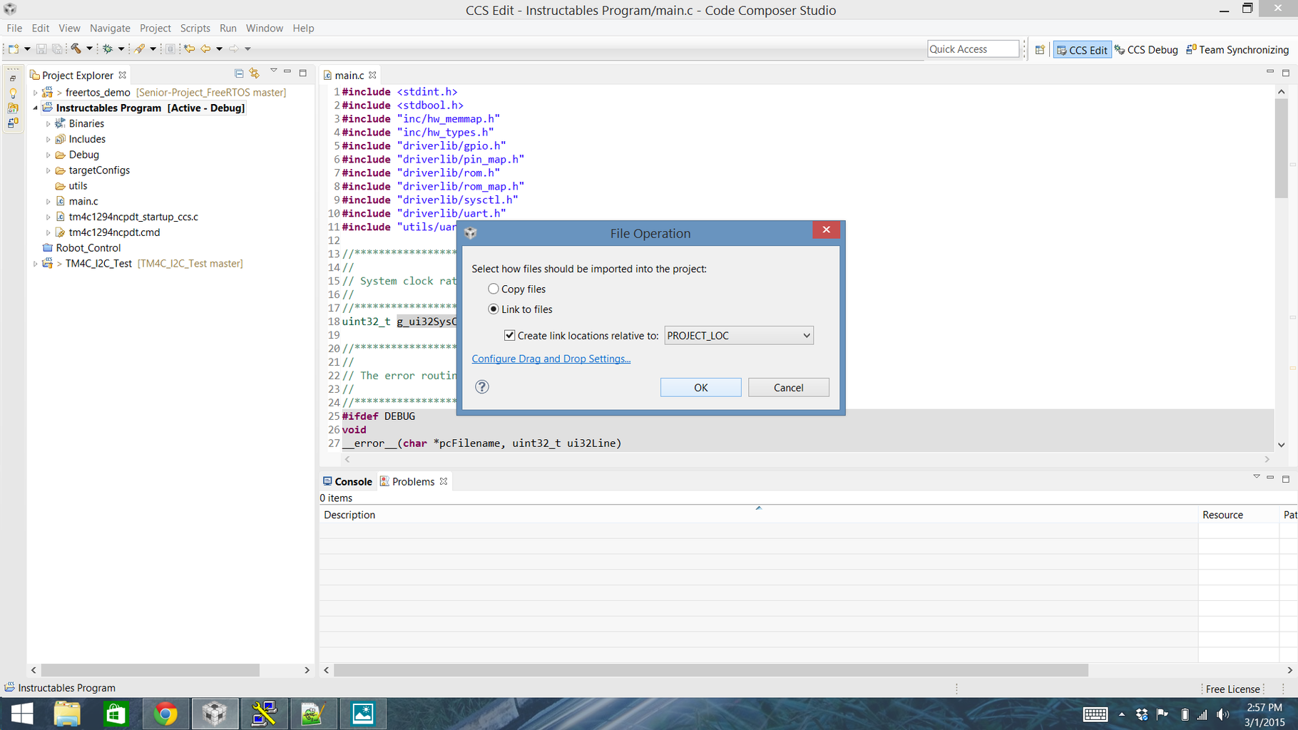 Creating a New Tiva Project in Code Composer Studio : 8 Steps ...