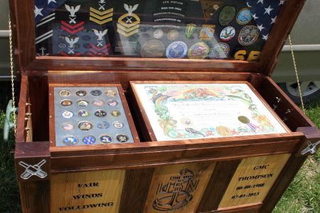Display of Challenge Coins and Certificates