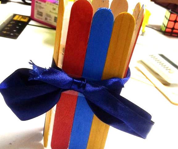 Como Hacer Un Portalapices Con Palitos De Helado