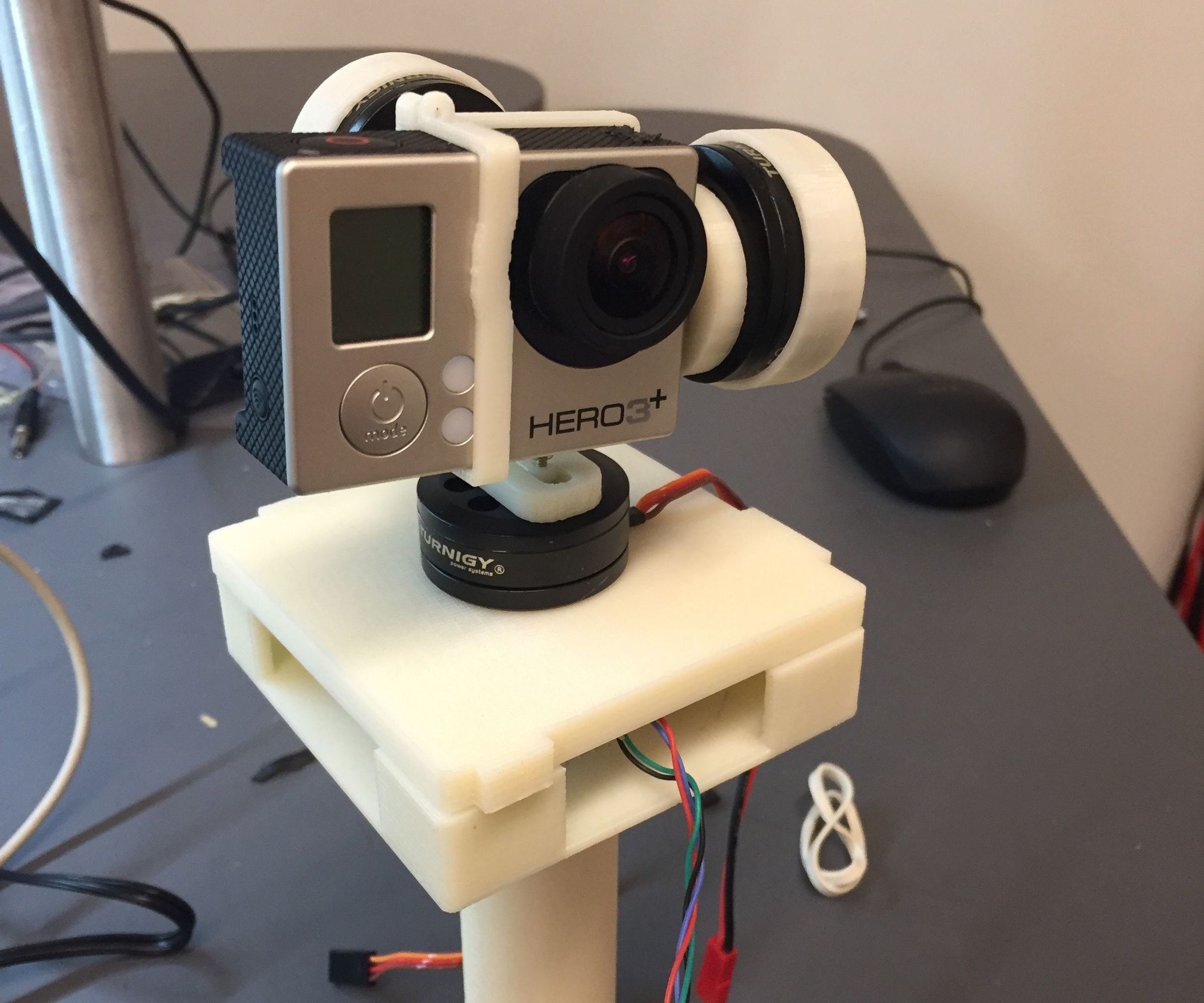 3D Printed 3-axis GoPro Gimbal 