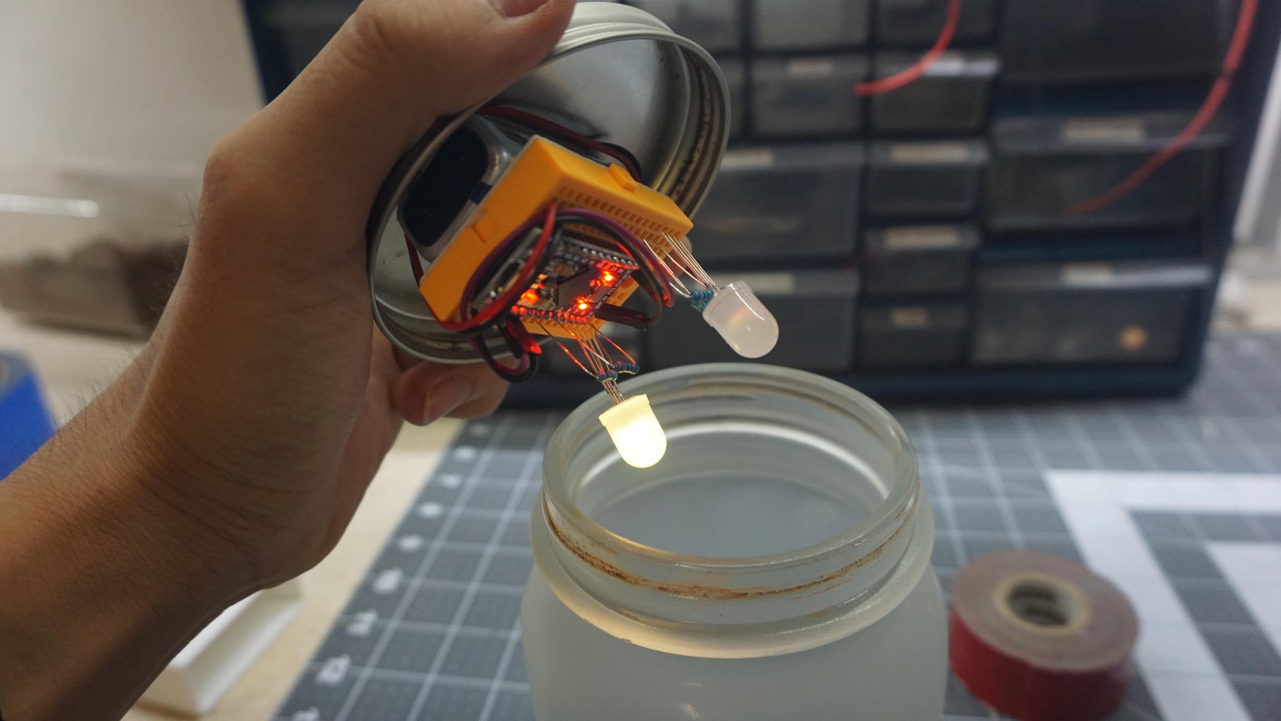 Glass Jar Firefly (Beginner Arduino Project) : 6 Steps (with Pictures ...