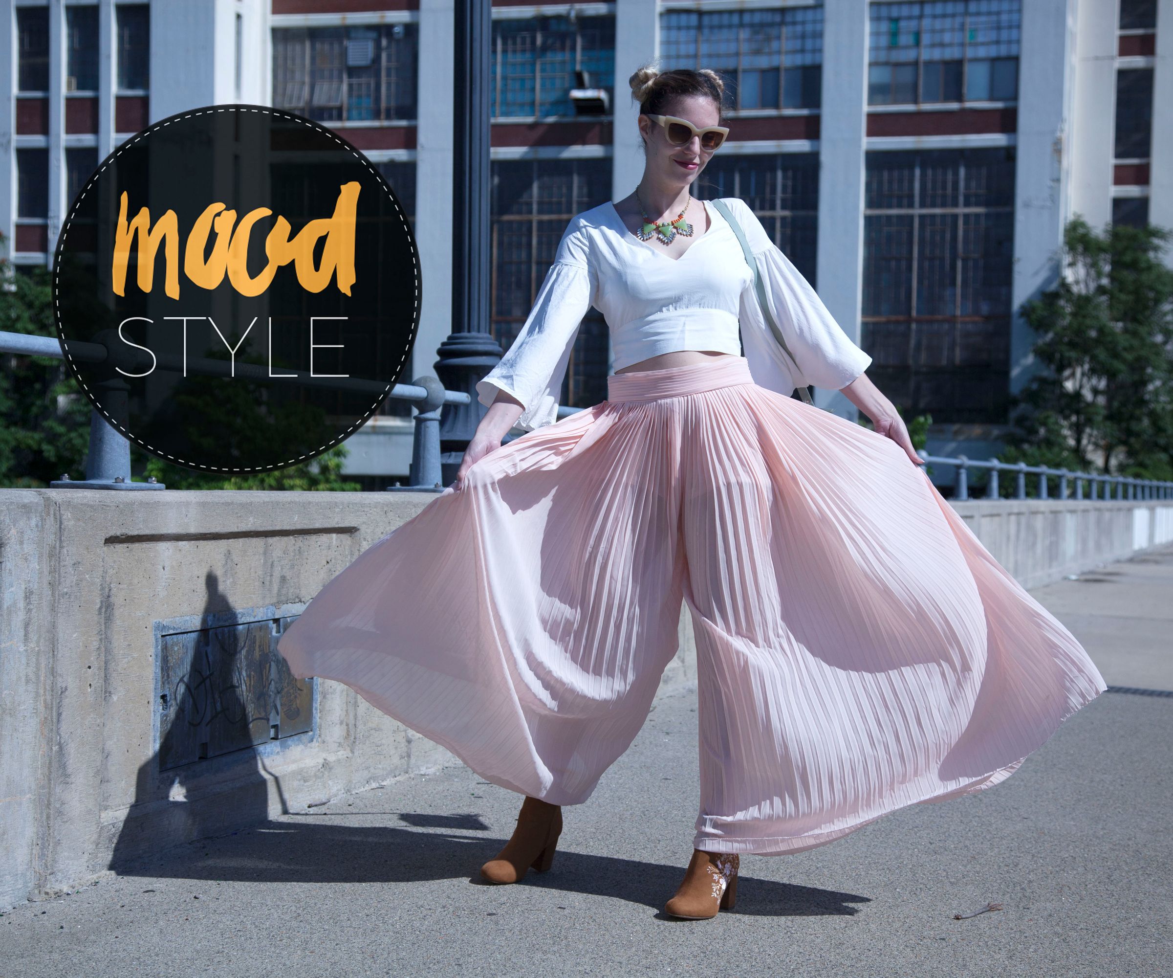 DIY Pleated Chiffon Pants
