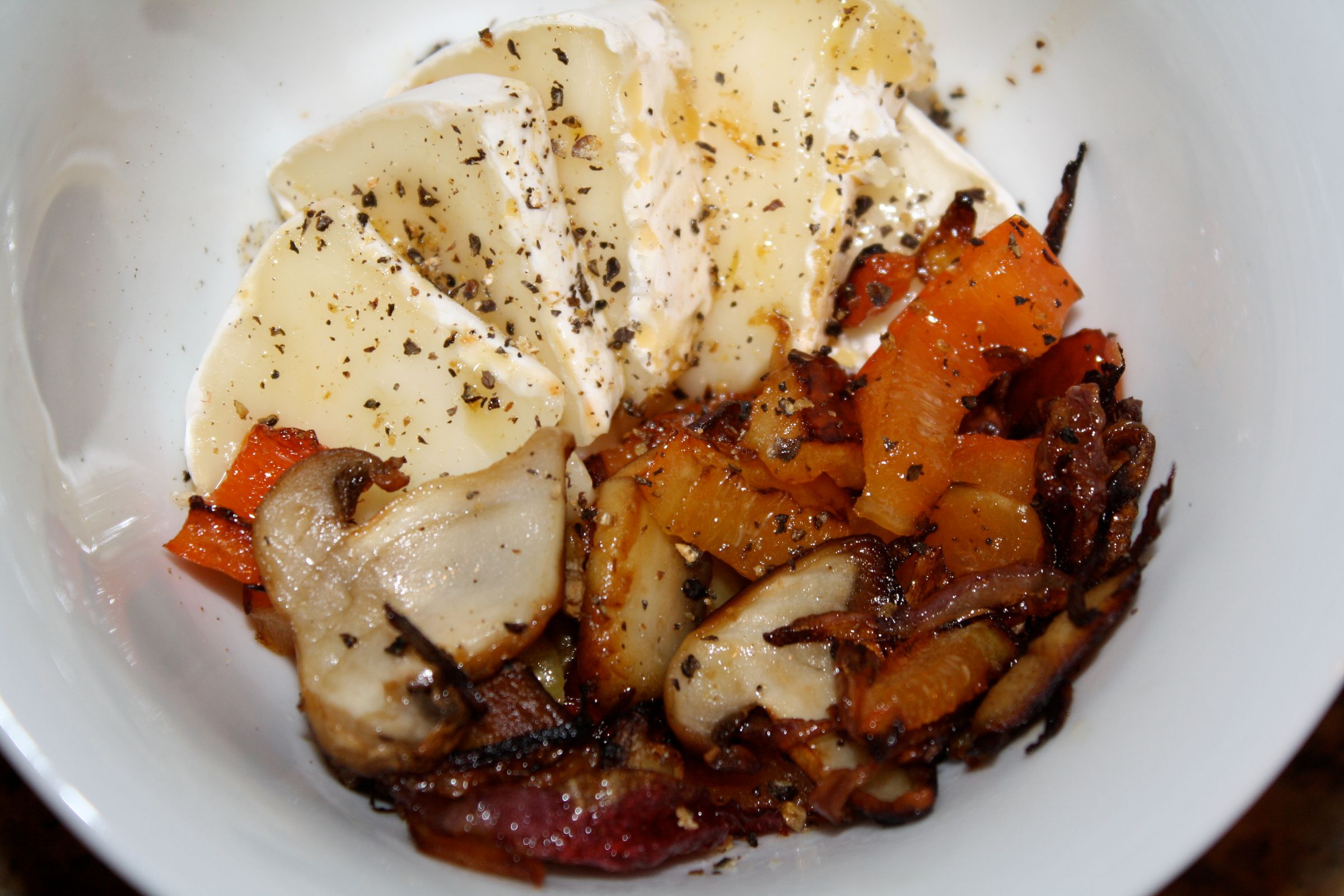 Brie and Vegetables Bowl