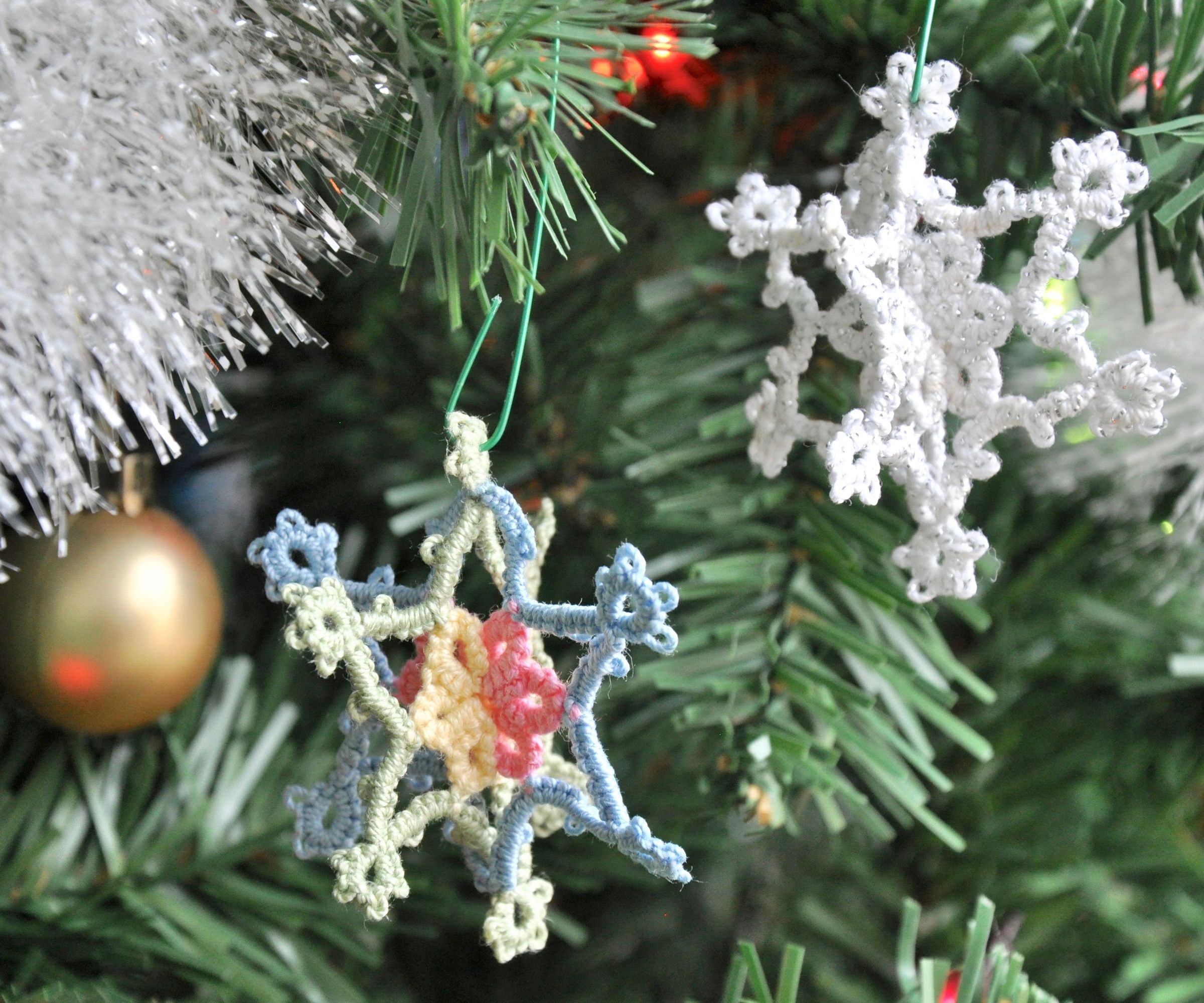 3D Tatted Snowflake Ornament