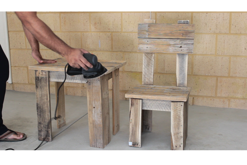 Diy kids shop table and chairs