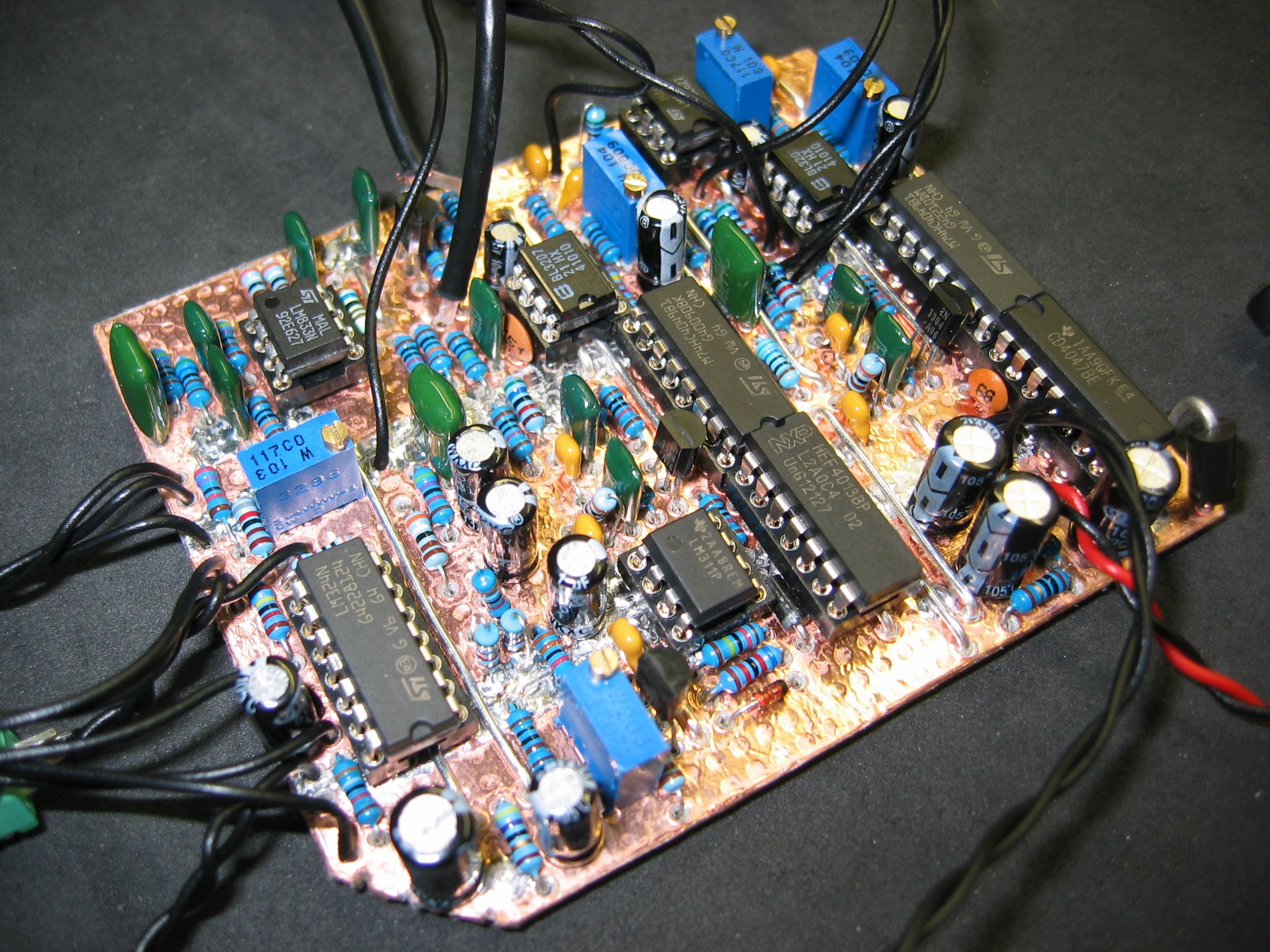 Method of Applying a Copper Ground Plane to Strip-board (e.g. Veroboard)
