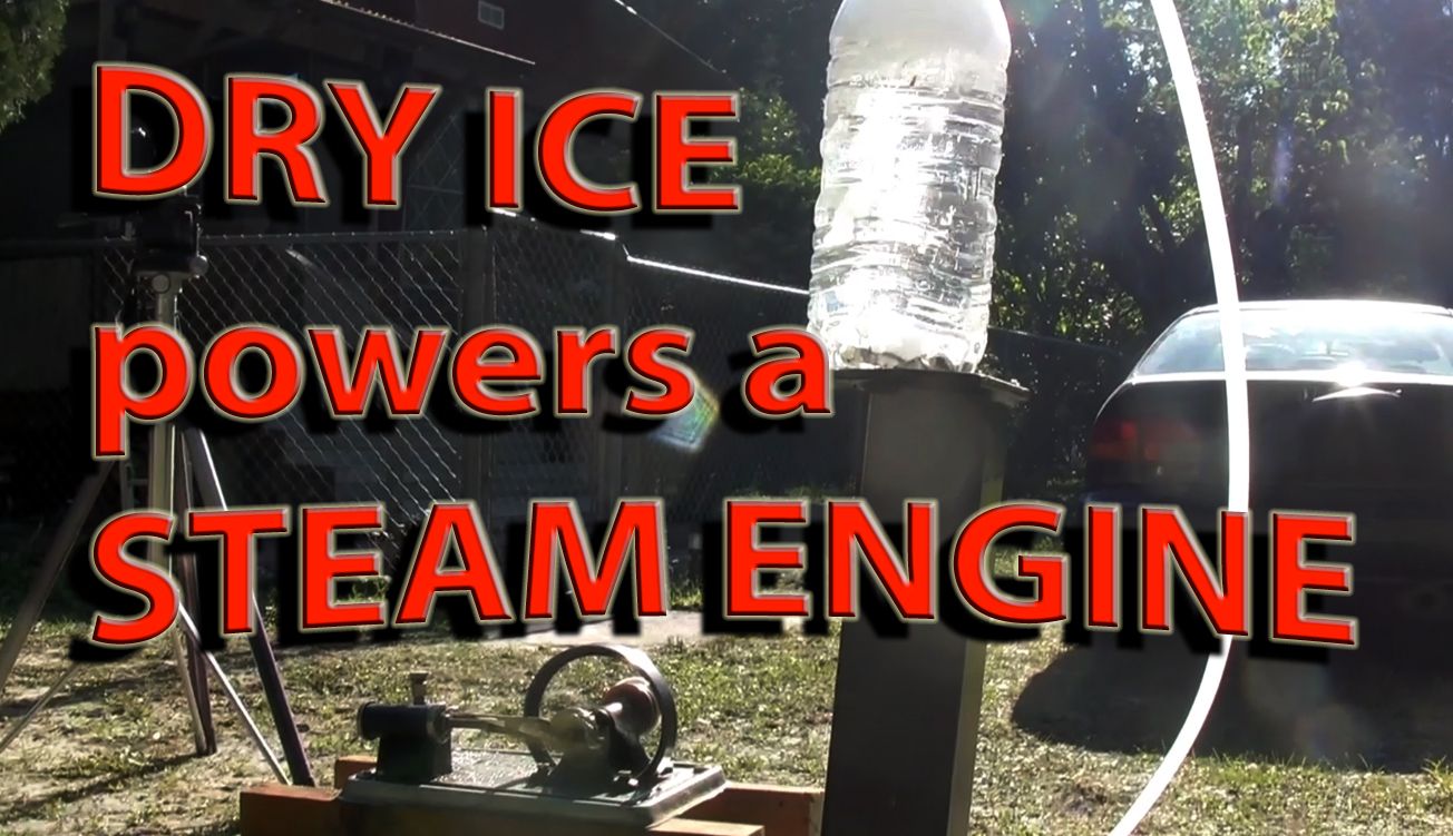 STEAM ENGINE Powered by Dry Ice and Water