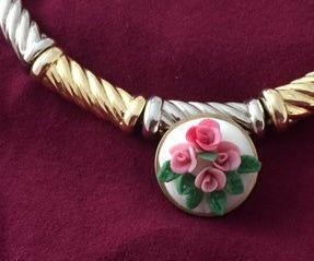 Polymerclay Rose Jewelry
