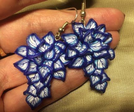Earrings Winter's Tale. Polymer Clay Tutorial