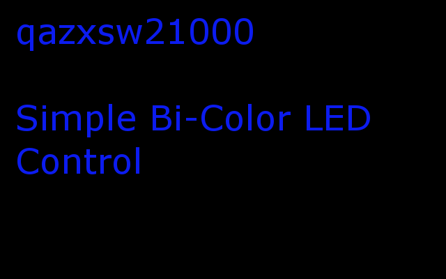 Simple Bi-Color LED Control