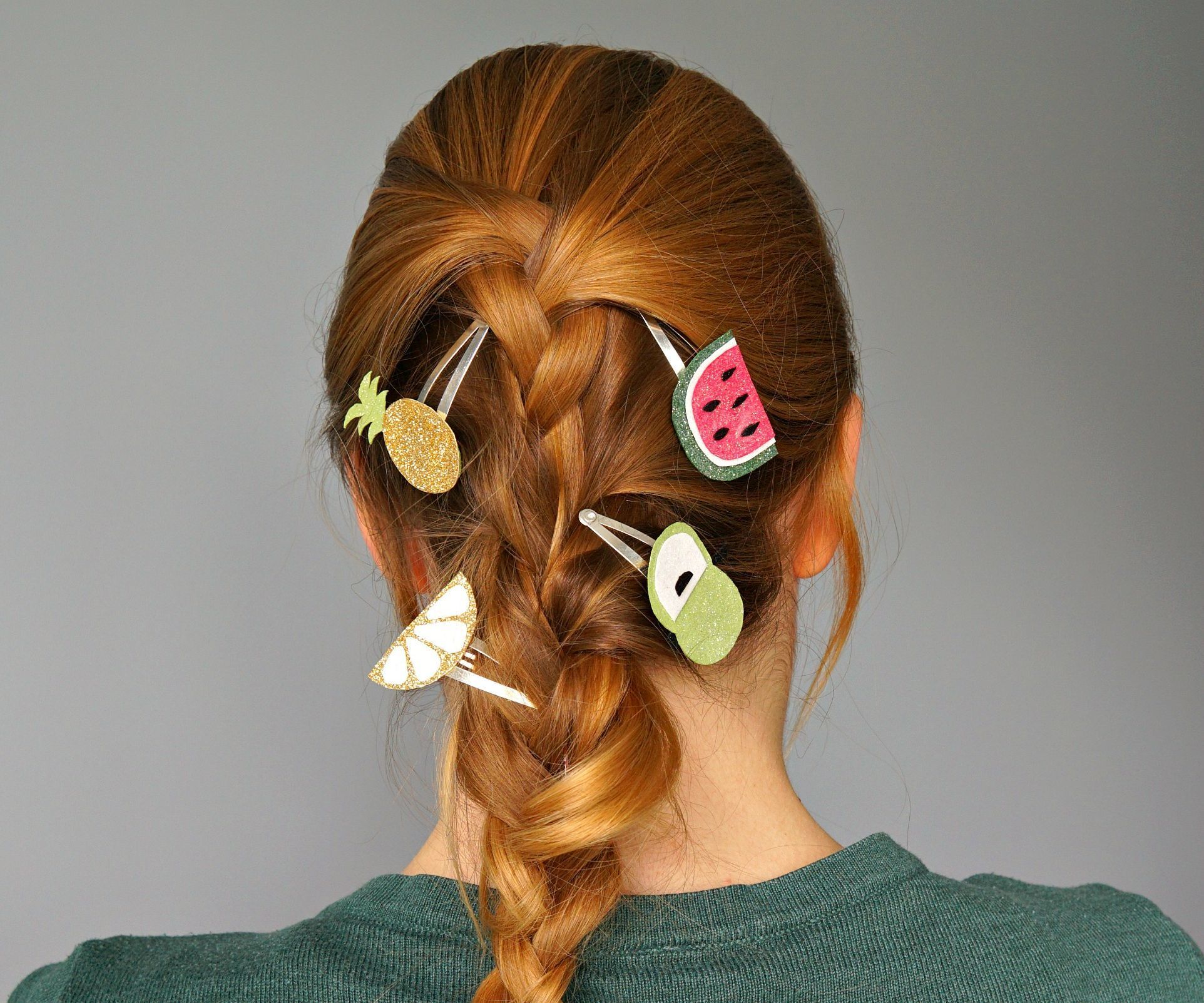 DIY Summer Fruit Hair Clips