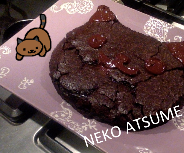 Neko Atsume Cat Head Brownie
