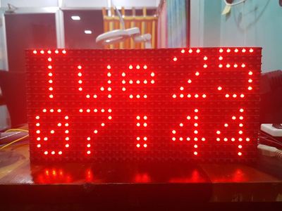 Dot Matrix Display(DMD) Clock