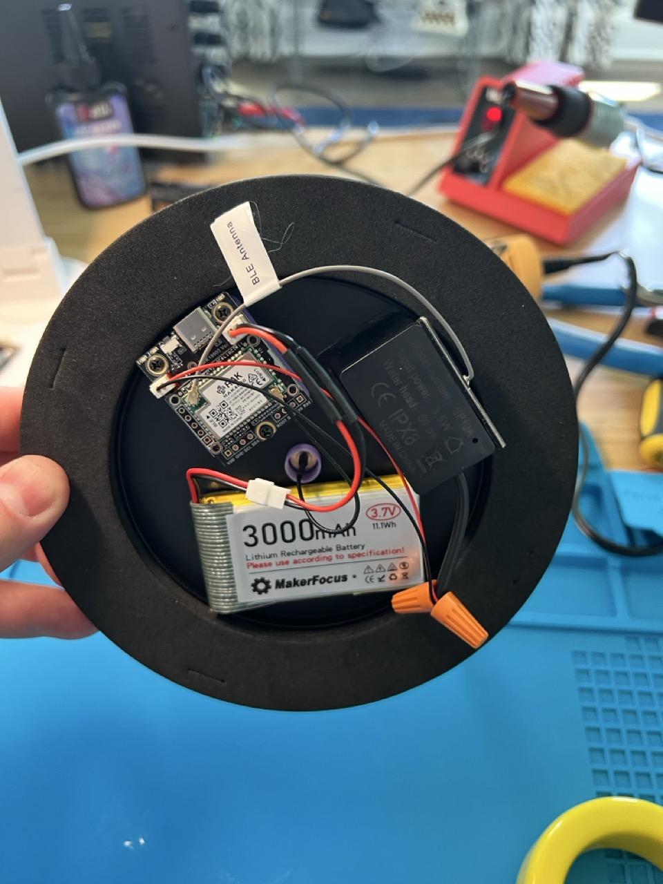 Mount the RAK Board and Battery