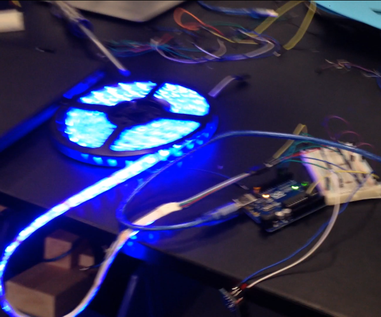 Turning on LED Strips for Christmas!