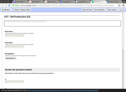 Self Grading Quiz With Google Docs 7 Steps With Pictures Self Grading Quiz With Google Docs 7 Steps With Pictures