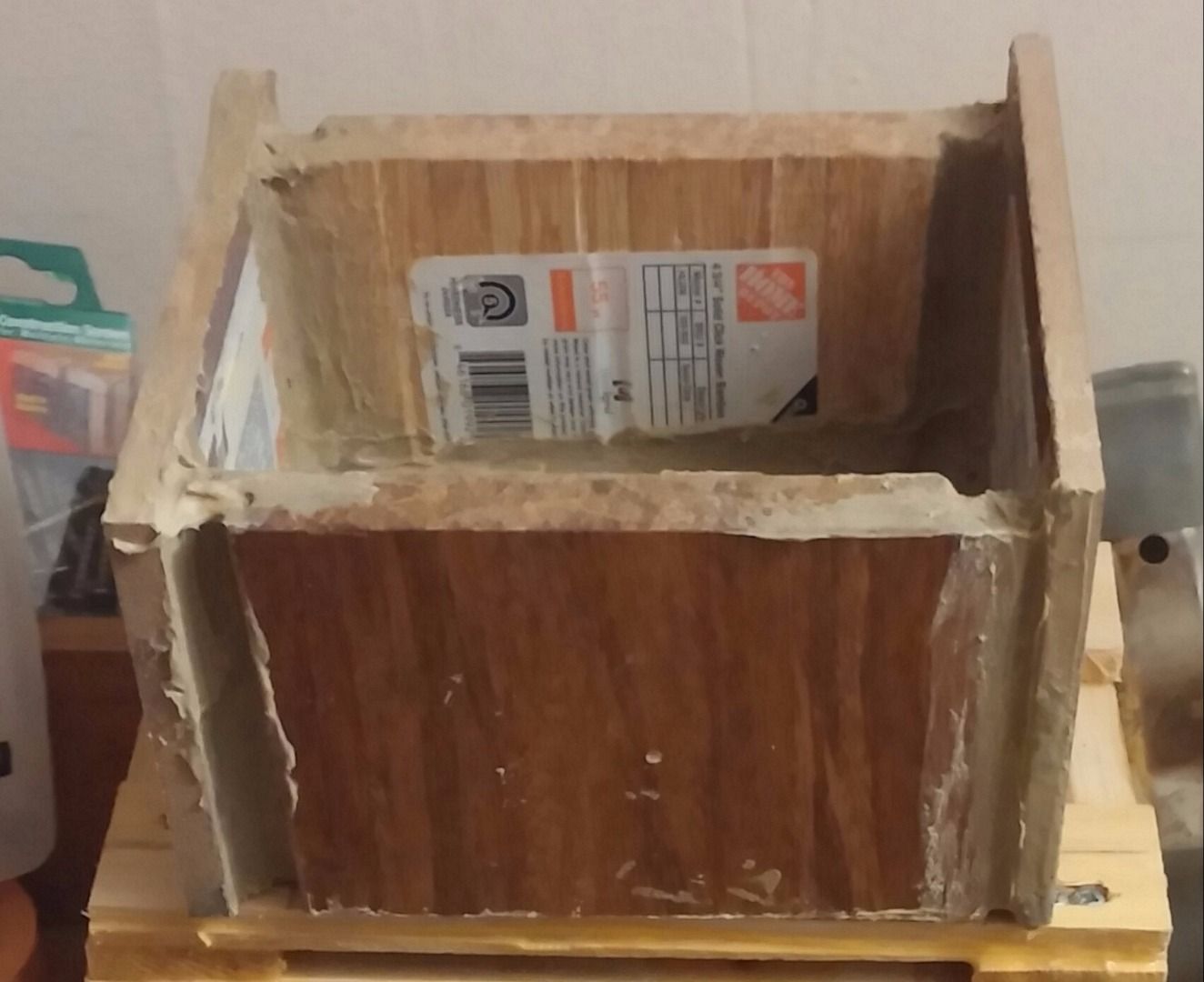 Box Made From Wood Floor Samples