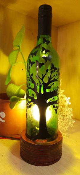 DIY Table Lamp From Wine Bottle : 7 Steps - Instructables