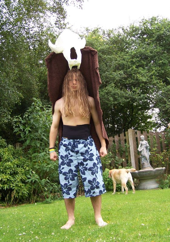 Giant Floating Bear Skull Costume!