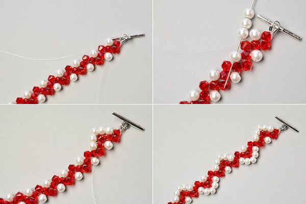 Beebeecraft Tutorials on How to Make Wave Beaded Bracelet : 4 Steps ...