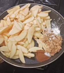 Preparing the Apple Filling