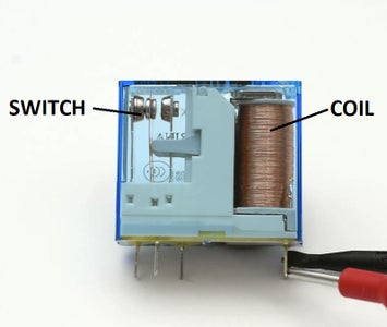 Identify 'Coil' and 'Switch' Side of the Relay