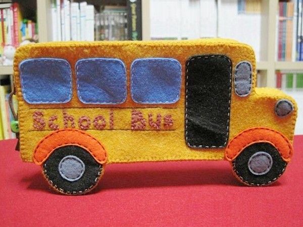 Handmade Pen Box in Bus Shape