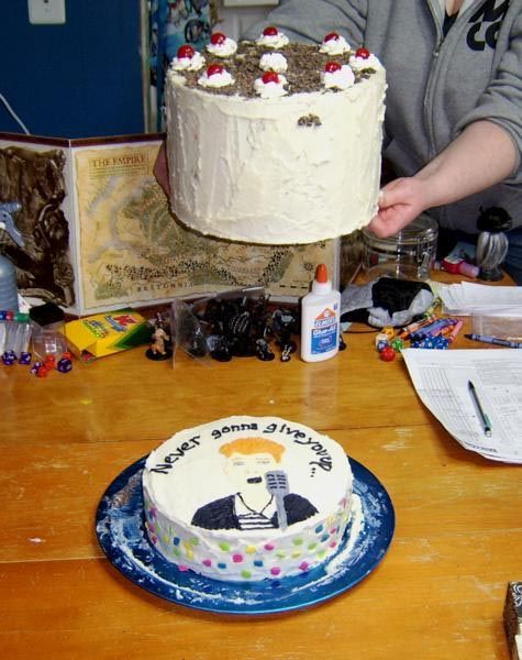 Portal/Rickroll Cake