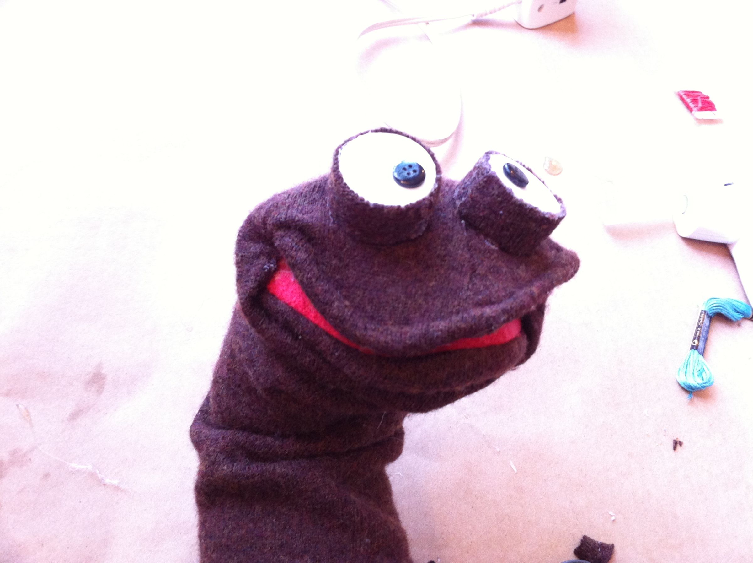 Simple Sweater Puppet 6 Steps Instructables