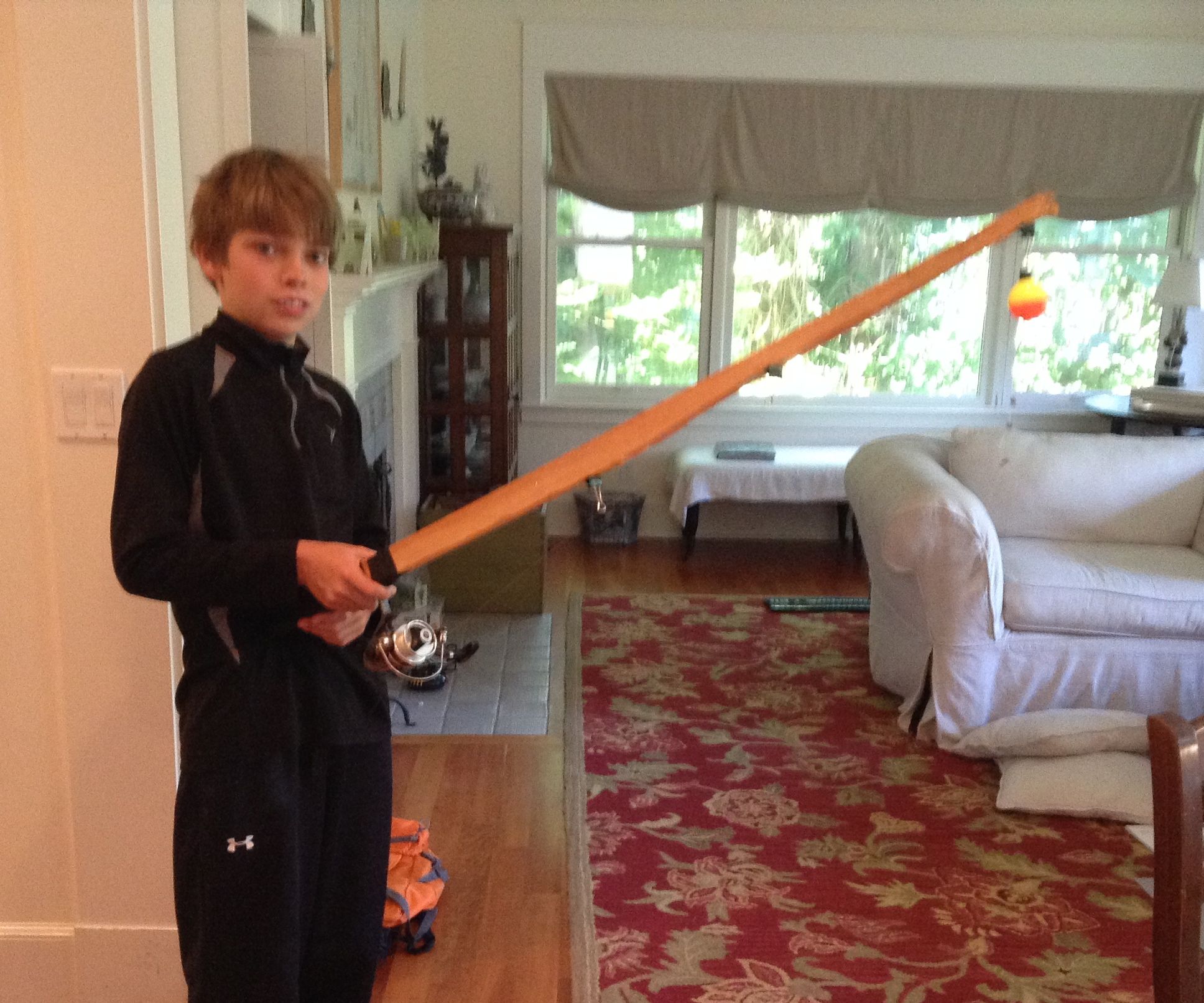 homemade fishing rod