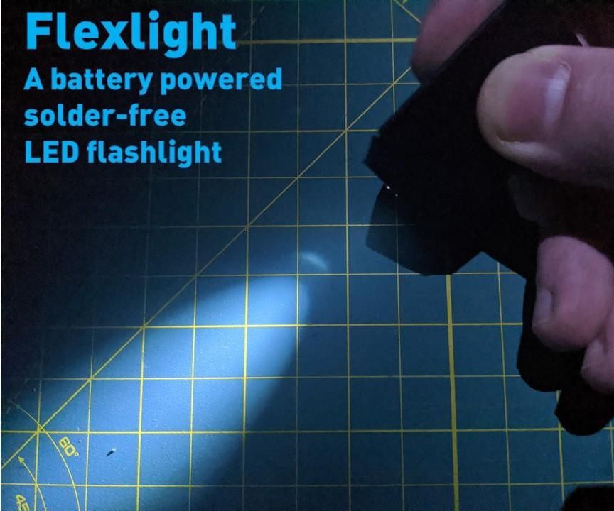Flexlight a Solderfree Coin Cell LED Flashlight 3 Steps (with