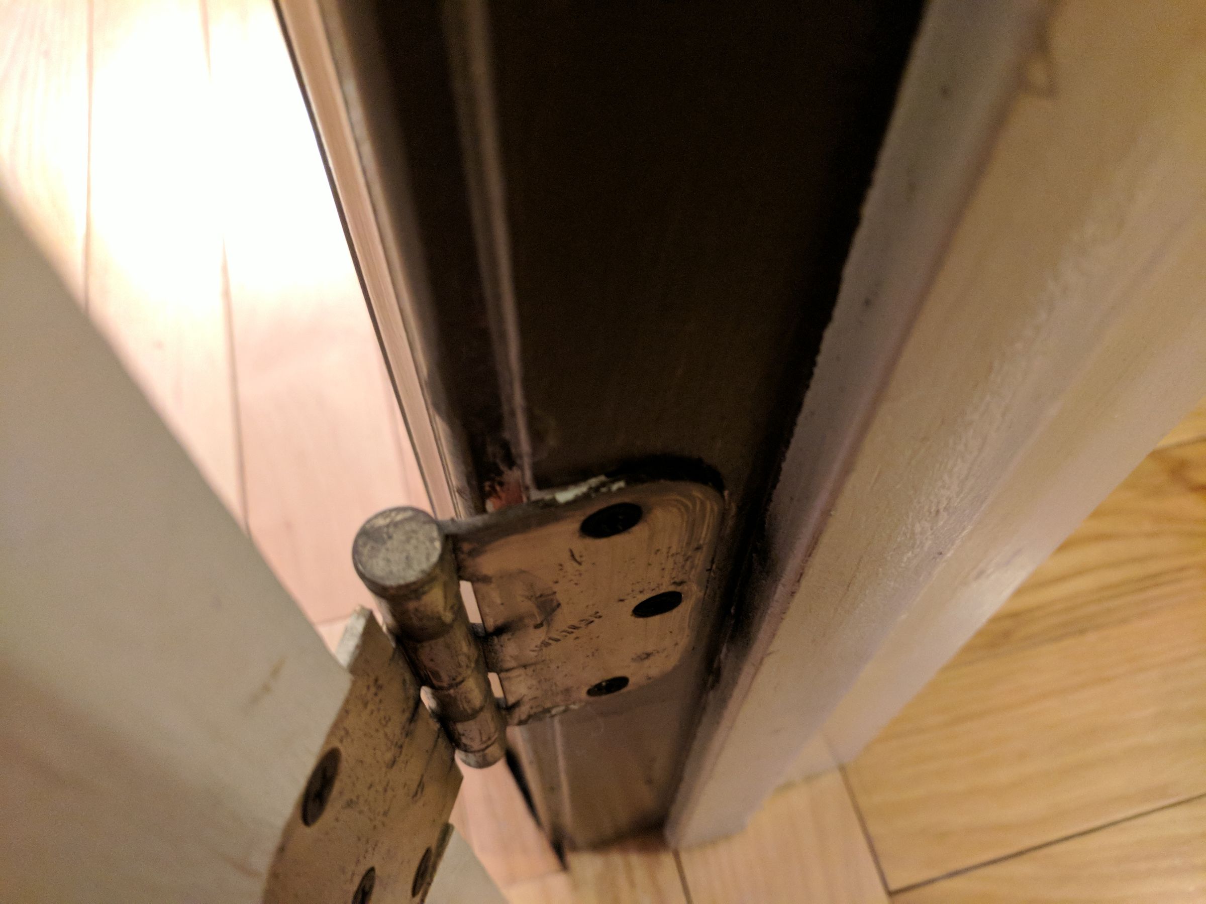Door Hinge Shims Fix Doors That Will Not Latch 3 Steps (with