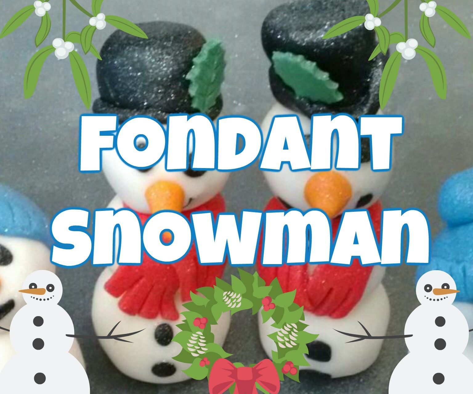 Fondant Snowman