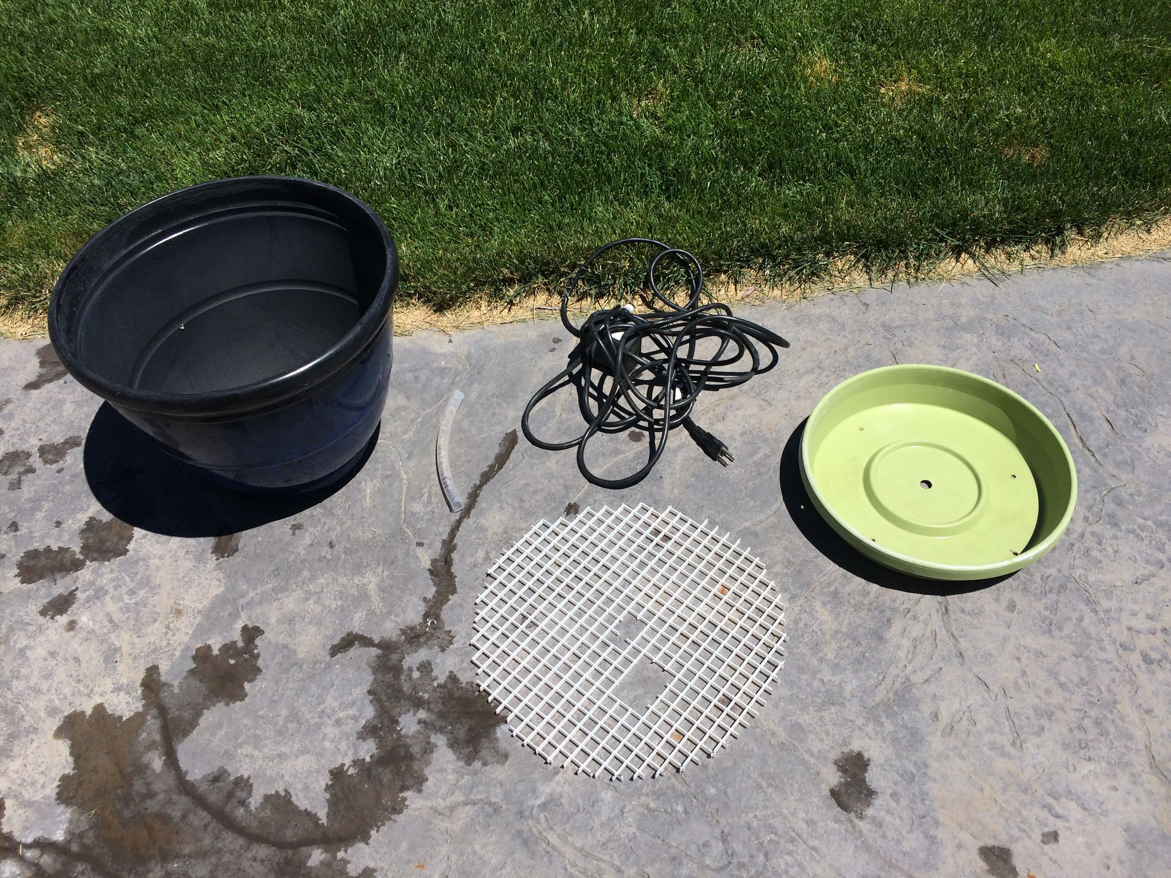 Recirculating Bird Bath/fountain (with Pictures) Instructables