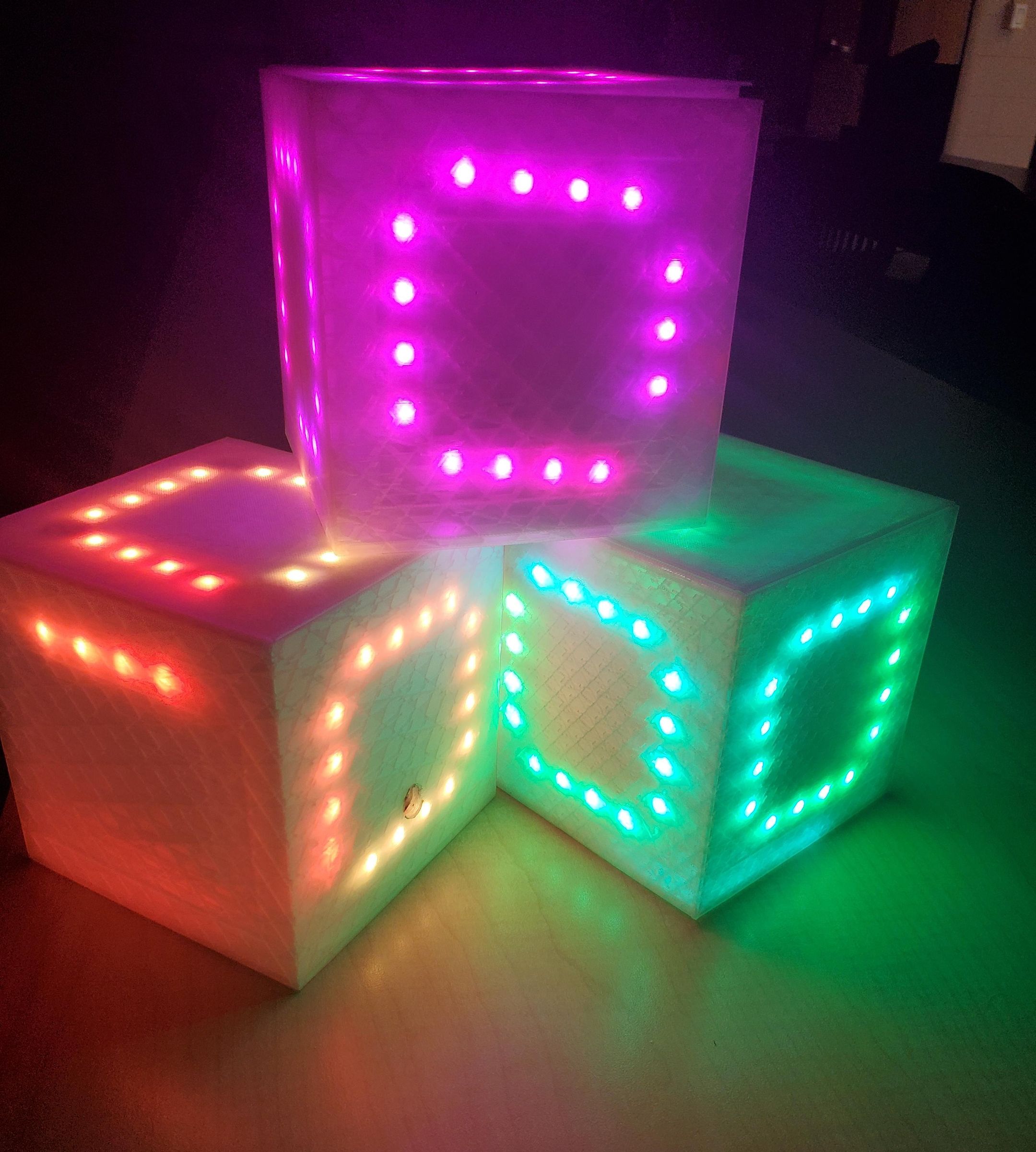 IMU Controlled LED Cube (Simon Says)