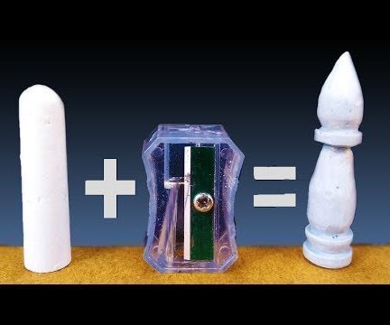 DIY Chess Piece BISHOP Out of CHALK