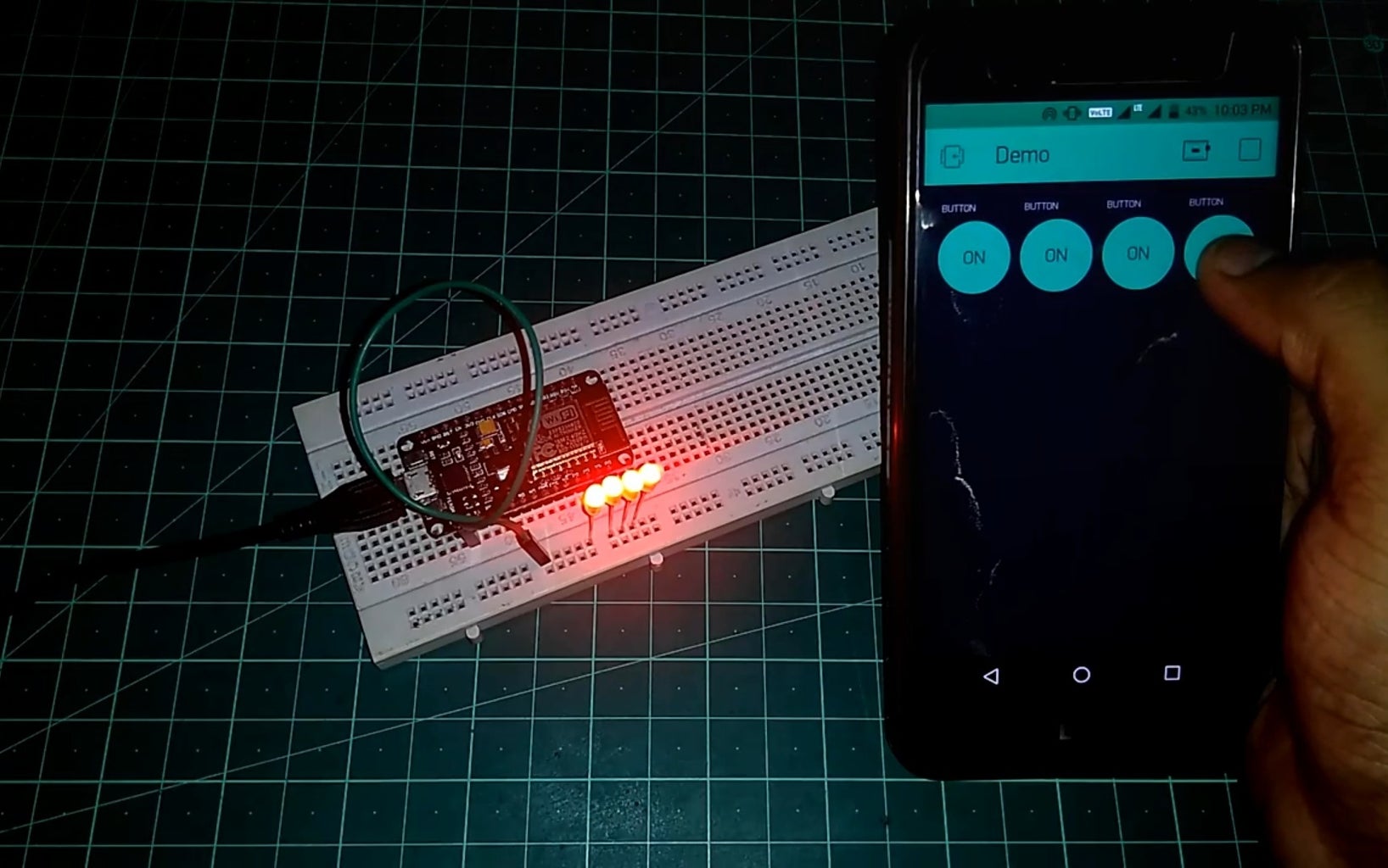 ESP8266 NODEMCU BLYNK IOT Tutorial | Esp8266 IOT Using Blunk and ...