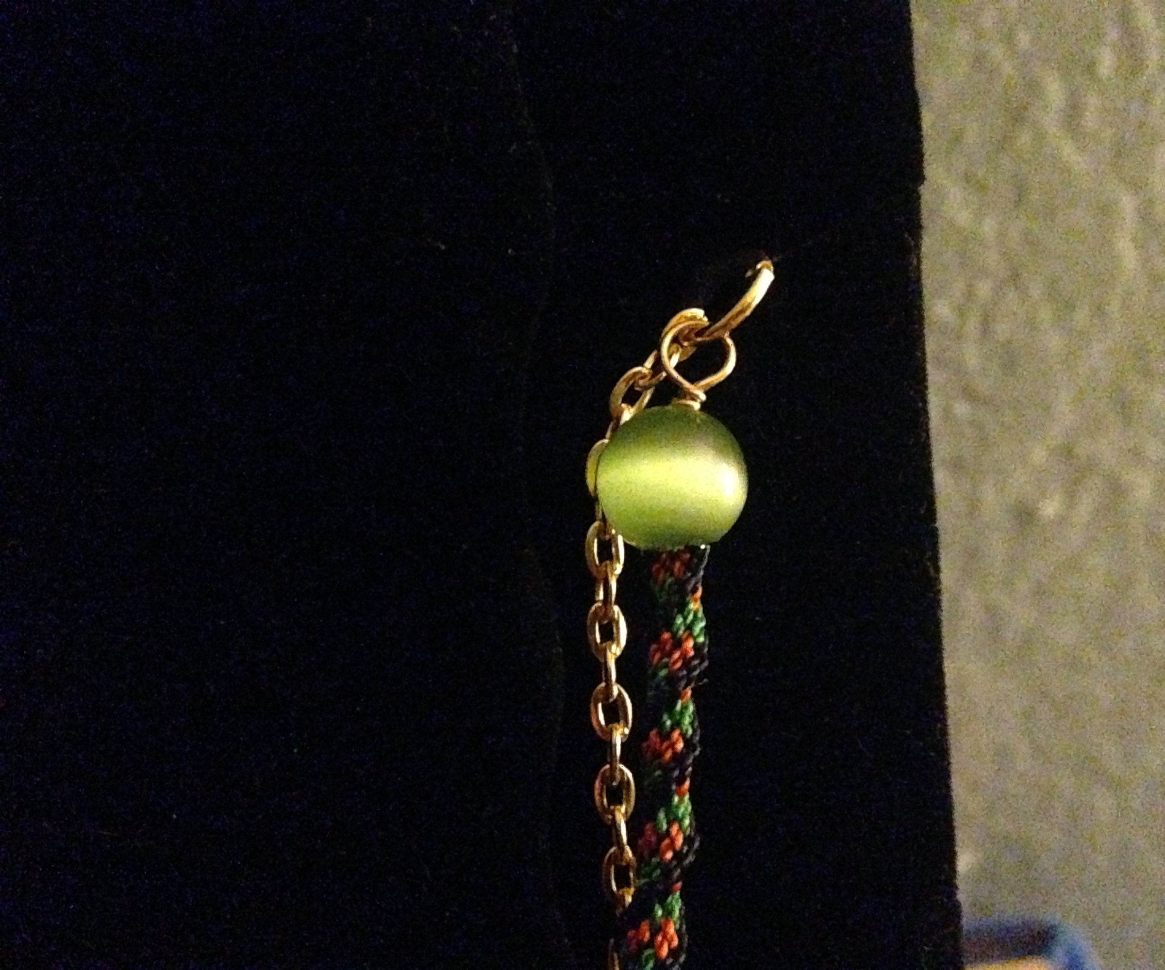 Kumihimo cord ends from gemstone beads