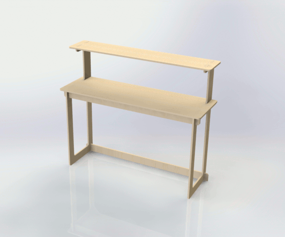 Low-Cost Standing Workbench - No Screws Needed!